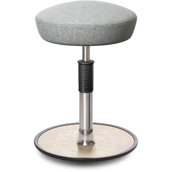 Sitz- Stehhocker Free Regular Hutsitz kvadrat Divina Mel. h.grau chr. /creme
