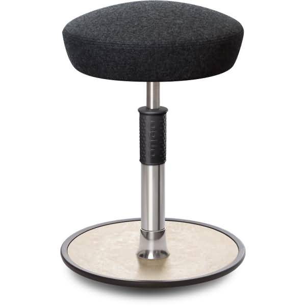 Sitz- Stehhocker Free Regular Hutsitz kvadrat Divina Anthrazit chr. /creme