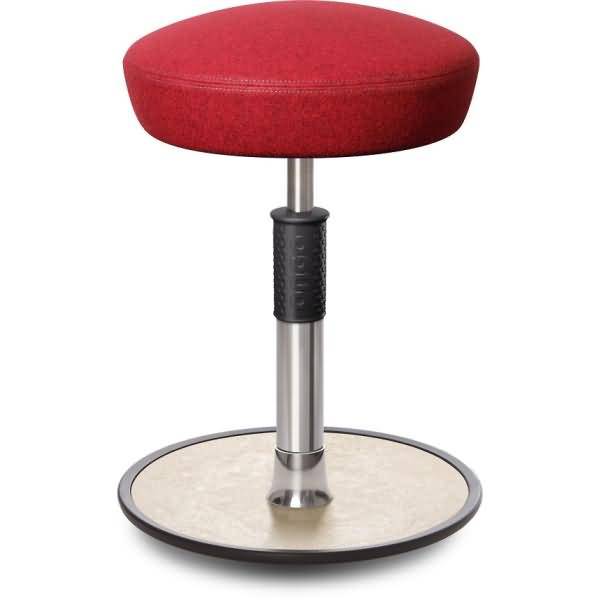 Sitz- Stehhocker Free Regular Hutsitz kvadrat Divina Mel. Rot Chrom /creme