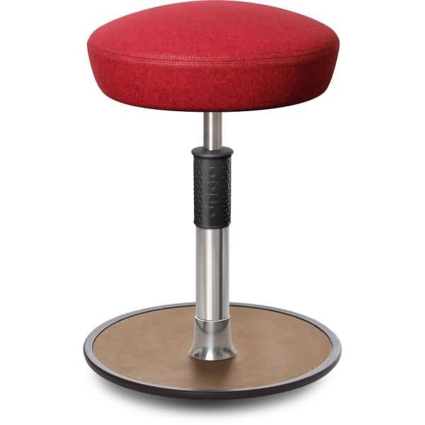 Sitz- Stehhocker Free Regular Hutsitz kvadrat Divina Mel. Rot Chrom /Natur