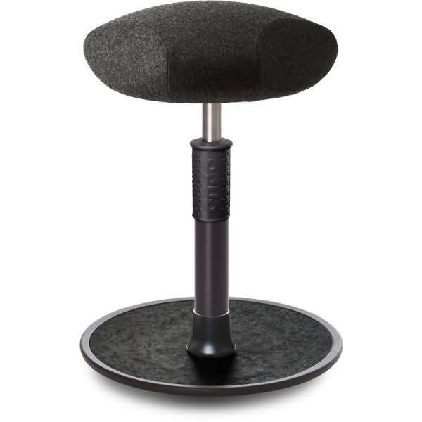 Sitz- Stehhocker Free Regular Triangel kvadrat Divina Anthrazit schw. /schw.