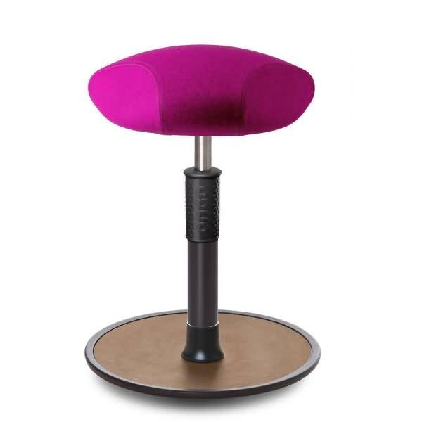 Sitz- Stehhocker Free Regular Triangel kvadrat Divina Mel. Pink schw. /Natur