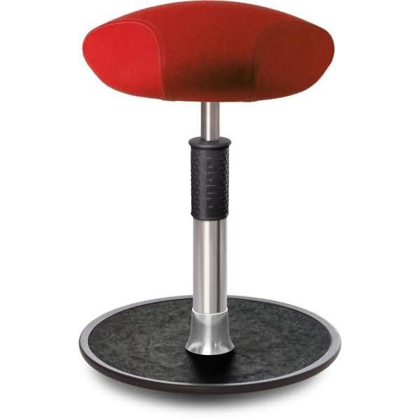 Sitz- Stehhocker Free Regular Triangel kvadrat Divina Mel. Rot Chrom /schwarz