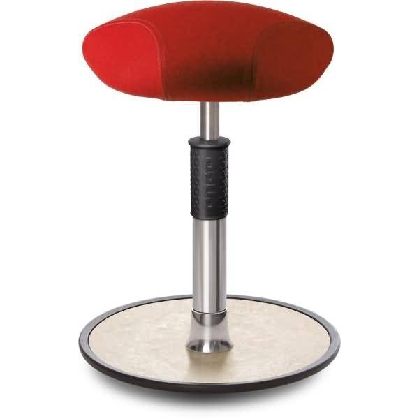 Sitz- Stehhocker Free Regular Triangel kvadrat Divina Mel. Rot Chrom /creme