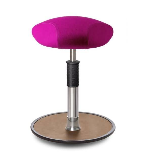 Sitz- Stehhocker Free Regular Triangel kvadrat Divina Mel. Pink Chrom /Natur