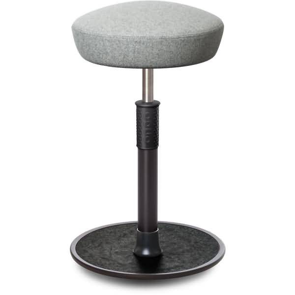 Sitz- Stehhocker Free Tall Hutsitz kvadrat Divina Mel. h.grau schw. /schw.