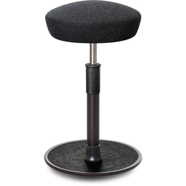 Sitz- Stehhocker Free Tall Hutsitz kvadrat Divina Mel. Anthrazit schw. /schw.