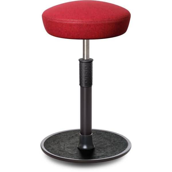 Sitz- Stehhocker Free Tall Hutsitz kvadrat Divina Mel. Rot schwarz /schwarz
