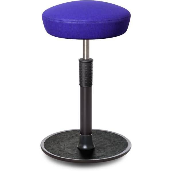 Sitz- Stehhocker Free Tall Hutsitz kvadrat Divina Mel. Royalblau schw. /schw.