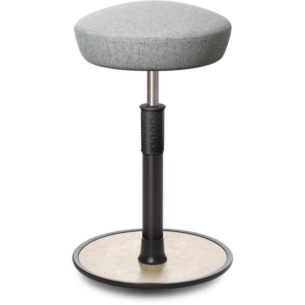 Sitz- Stehhocker Free Tall Hutsitz kvadrat Divina Mel. h.grau schwarz /creme