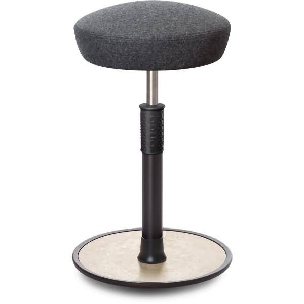 Sitz- Stehhocker Free Tall Hutsitz kvadrat Divina Melange Grau schwarz /creme
