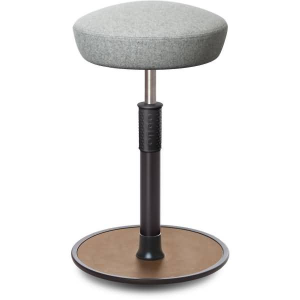 Sitz- Stehhocker Free Tall Hutsitz kvadrat Divina Mel. h.grau schwarz /Natur