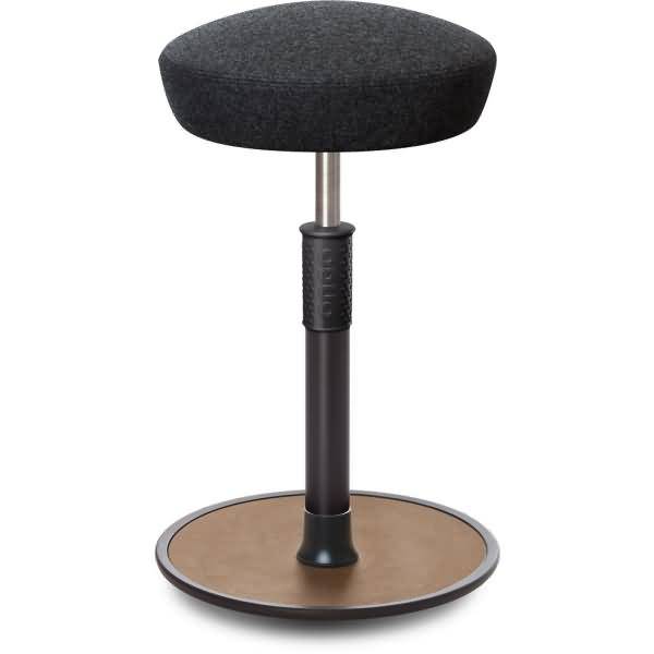 Sitz- Stehhocker Free Tall Hutsitz kvadrat Divina Anthrazit schw. /Natur