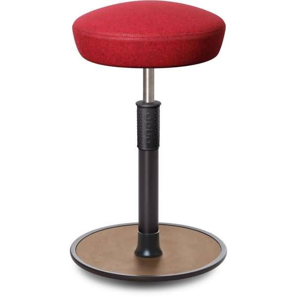 Sitz- Stehhocker Free Tall Hutsitz kvadrat Divina Melange Rot schwarz /Natur
