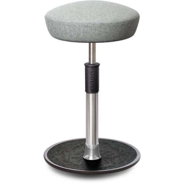 Sitz- Stehhocker Free Tall Hutsitz kvadrat Divina Mel. h.grau Chrom /schw.