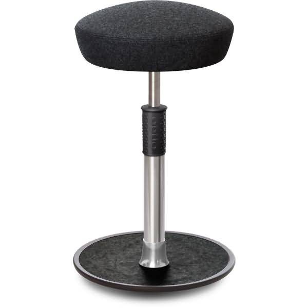 Sitz- Stehhocker Free Tall Hutsitz kvadrat Divina Mel. Anthrazit chr. /schw.
