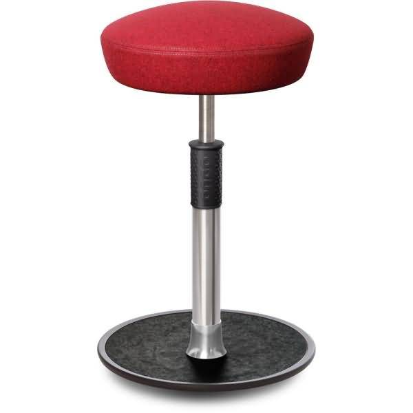 Sitz- Stehhocker Free Tall Hutsitz kvadrat Divina Melange Rot Chrom /schwarz