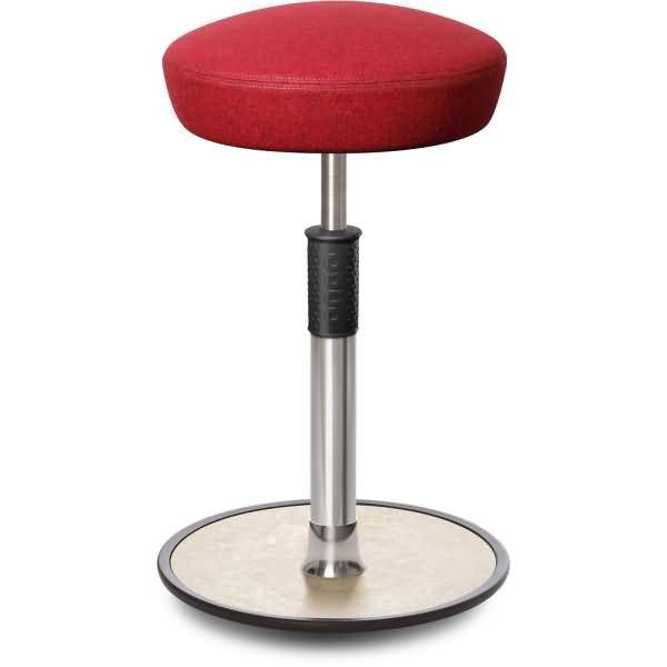 Sitz- Stehhocker Free Tall Hutsitz kvadrat Divina Melange Rot chrom /creme
