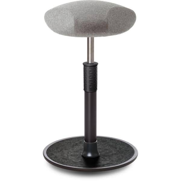 Sitz- Stehhocker Free Tall Triangel kvadrat Divina Mel. h.grau schw. /schw.