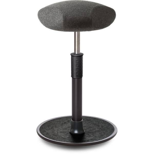 Sitz- Stehhocker Free Tall Triangel kvadrat Divina Mel. Grau schw. /schw.