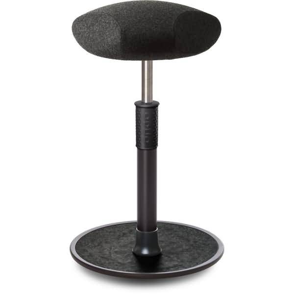 Sitz- Stehhocker Free Tall Triangel kvadrat Divina Mel. Anthrazit sw./sw.