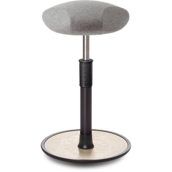 Sitz- Stehhocker Free Tall Triangel kvadrat Divina Mel. h.grau schw. /creme