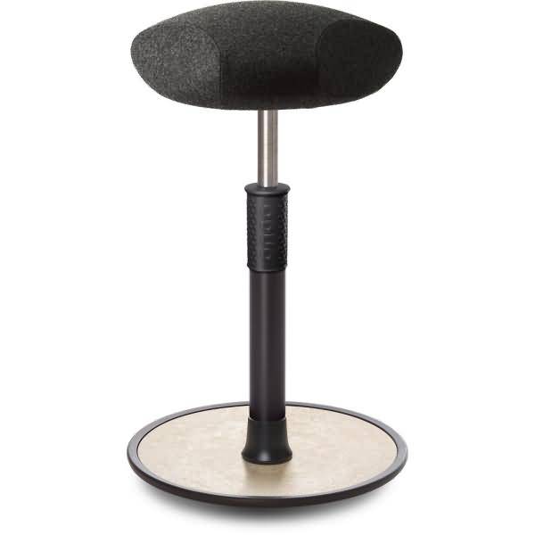 Sitz- Stehhocker Free Tall Triangel kvadrat Divina Mel. Anthrazit sw. /creme