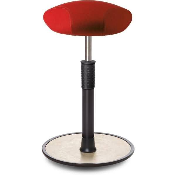 Sitz- Stehhocker Free Tall Triangel kvadrat Divina Mel. Rot schwarz /creme