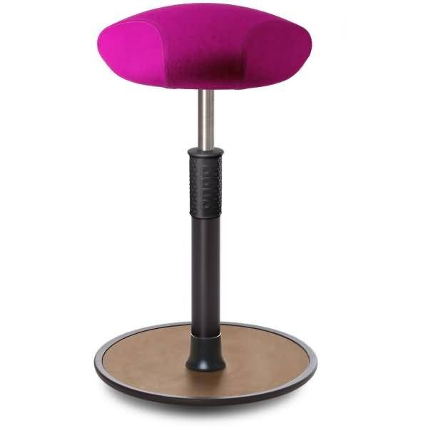 Sitz- Stehhocker Free Tall Triangel kvadrat Divina Mel. Pink schwarz /Natur