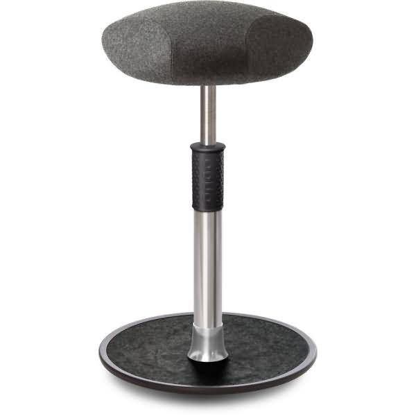 Sitz- Stehhocker Free Tall Triangel kvadrat Divina Mel. Grau Chrom /schwarz