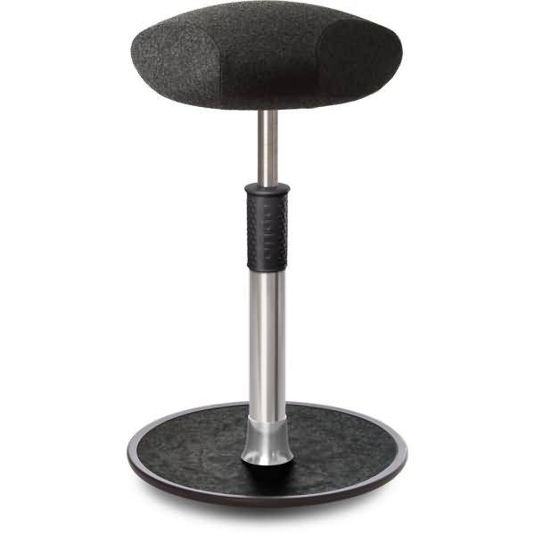 Sitz- Stehhocker Free Tall Triangel kvadrat Divina Mel. Anthrazit chr. /schw.