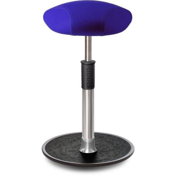 Sitz- Stehhocker Free Tall Triangel kvadrat Divina Mel. Royalblau chr. /schw.
