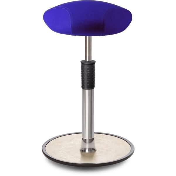 Sitz- Stehhocker Free Tall Triangel kvadrat Divina Mel. Royalblau chr. /creme