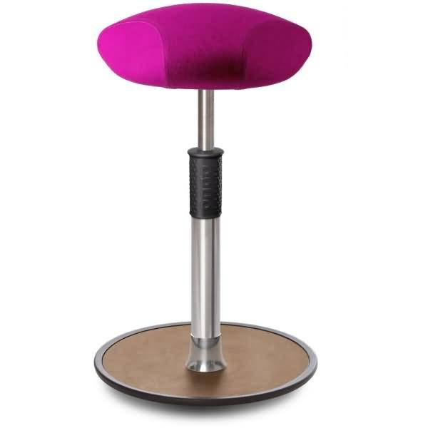 Sitz- Stehhocker Free Tall Triangel kvadrat Divina Melange Pink Chrom /Natur