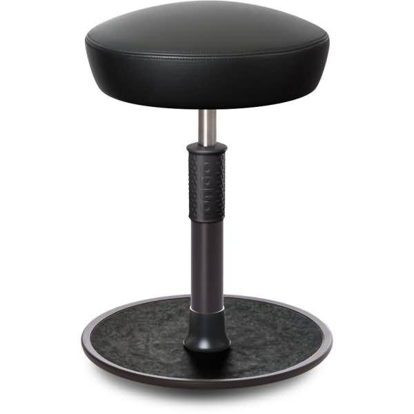 Sitz- Stehhocker Free Regular Hutsitz Boxmark Leder schwarz schwarz /schwarz