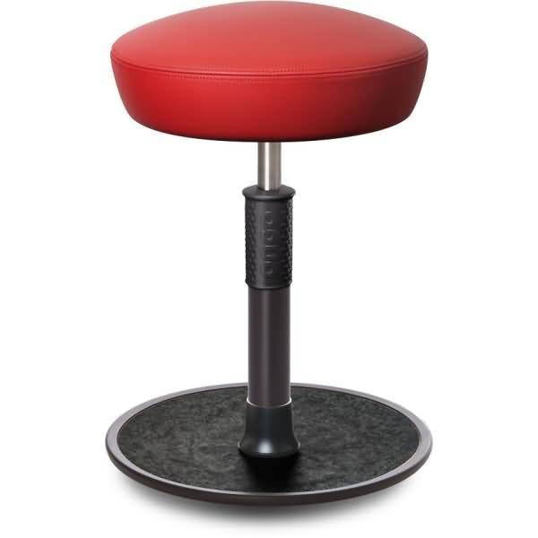 Sitz- Stehhocker Free Regular Hutsitz Boxmark Leder Rot schwarz /schwarz