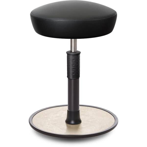 Sitz- Stehhocker Free Regular Hutsitz Boxmark Leder schwarz schwarz /creme