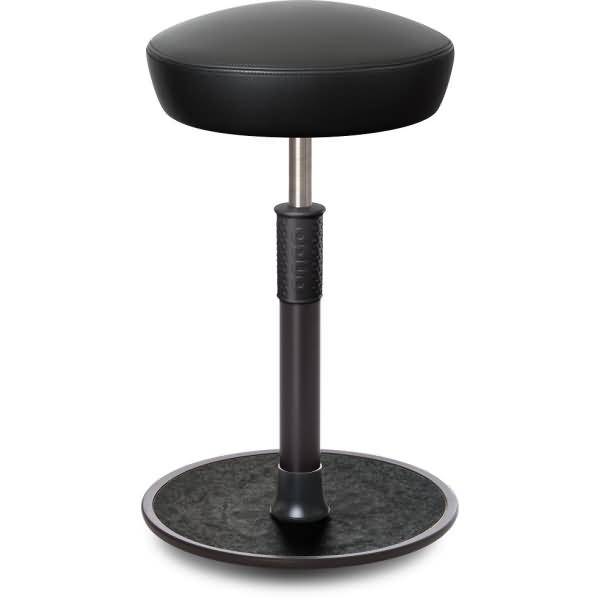 Sitz- Stehhocker Free Tall Hutsitz Boxmark Leder schwarz schwarz /schwarz