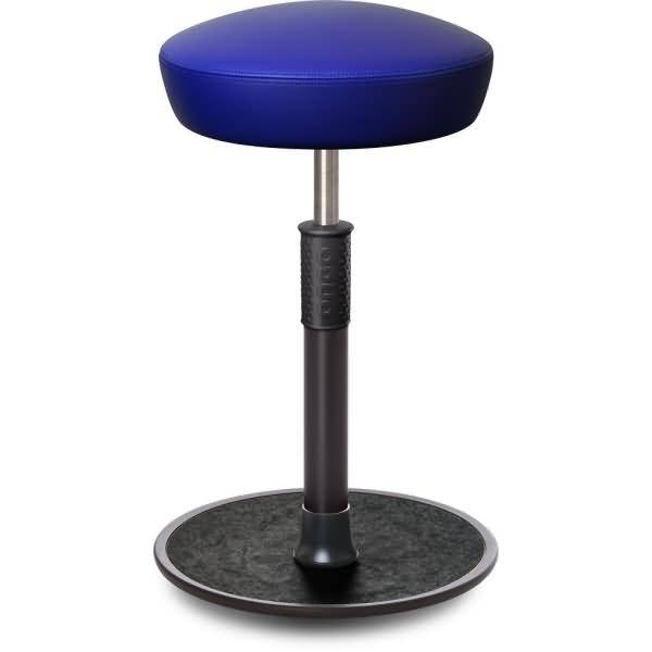 Sitz- Stehhocker Free Tall Hutsitz Boxmark Leder blau schwarz /schwarz