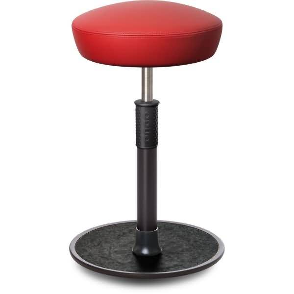 Sitz- Stehhocker Free Tall Hutsitz Boxmark Leder Rot schwarz /schwarz