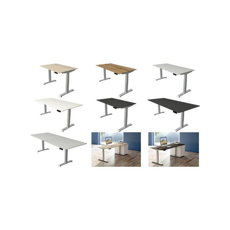 kerkmann Sitz-Steh-Schreibtisch Move 4, (B)1.200 mm, weiß