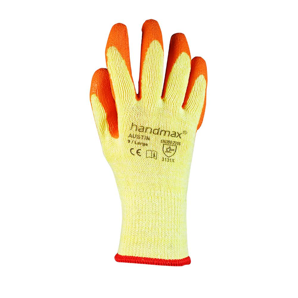 ETERNASOLID handmax Baustellen-Handschuhe Austin, Größe 8 / Größe M, 12 Paar/Pack