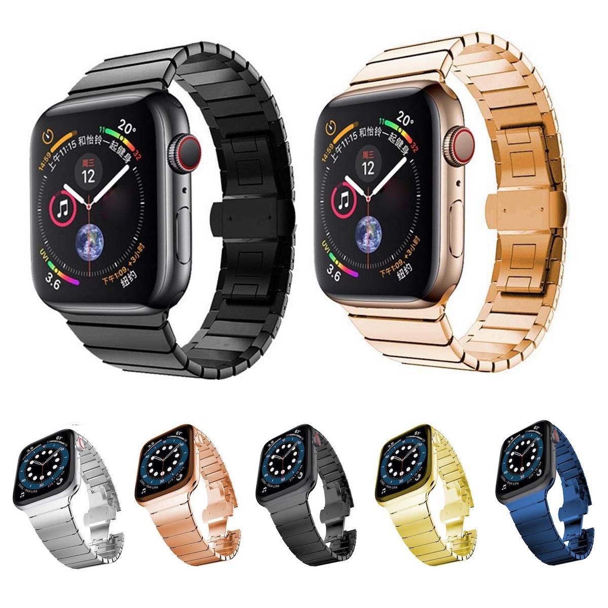 Für Apple Watch Series 10 42mm / 9 8 7 41 / 6 SE 5 4 40 / Blau Armband