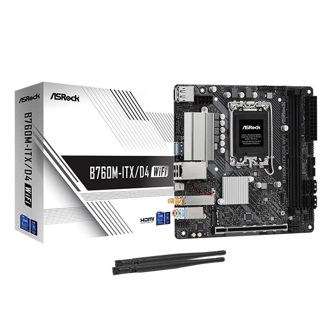 B760M-ITXD4 WiFi Mini ITX LGA1700 Intel B760