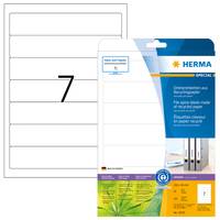 HERMA 10745, Weiß, Selbstklebendes Druckeretikett, Gestanztes Etikett, Papier, Laser/Inkjet, Dauerhaft
