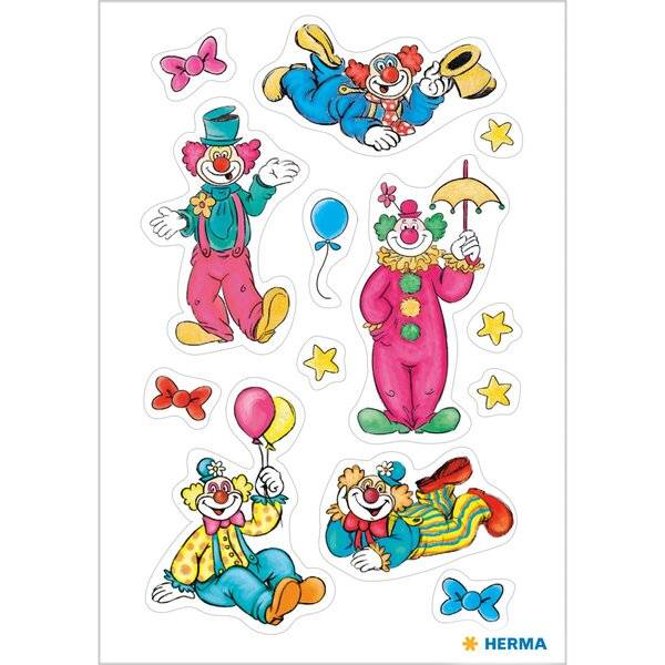 Schmucketikett DECOR Clowns