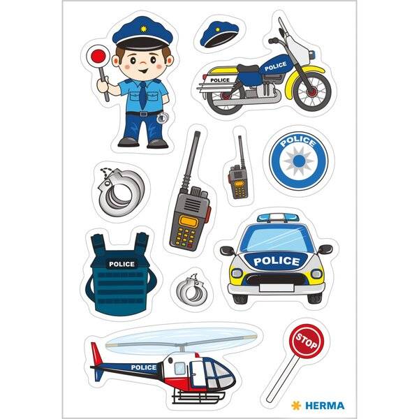 Schmucketikett DECOR Polizei