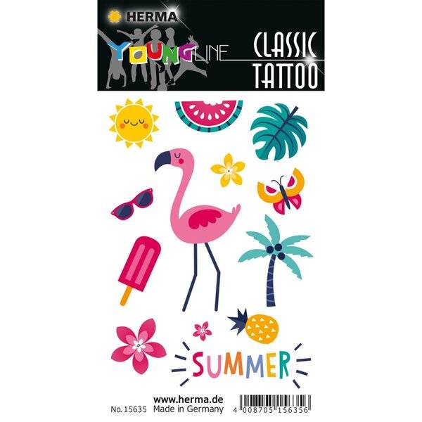Schmucketikett CLASSIC Tattoo Colour Summerfeeling 1Bl