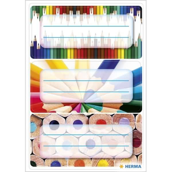 Schuletiketten 76x35mm VE=3 Blatt Stifte