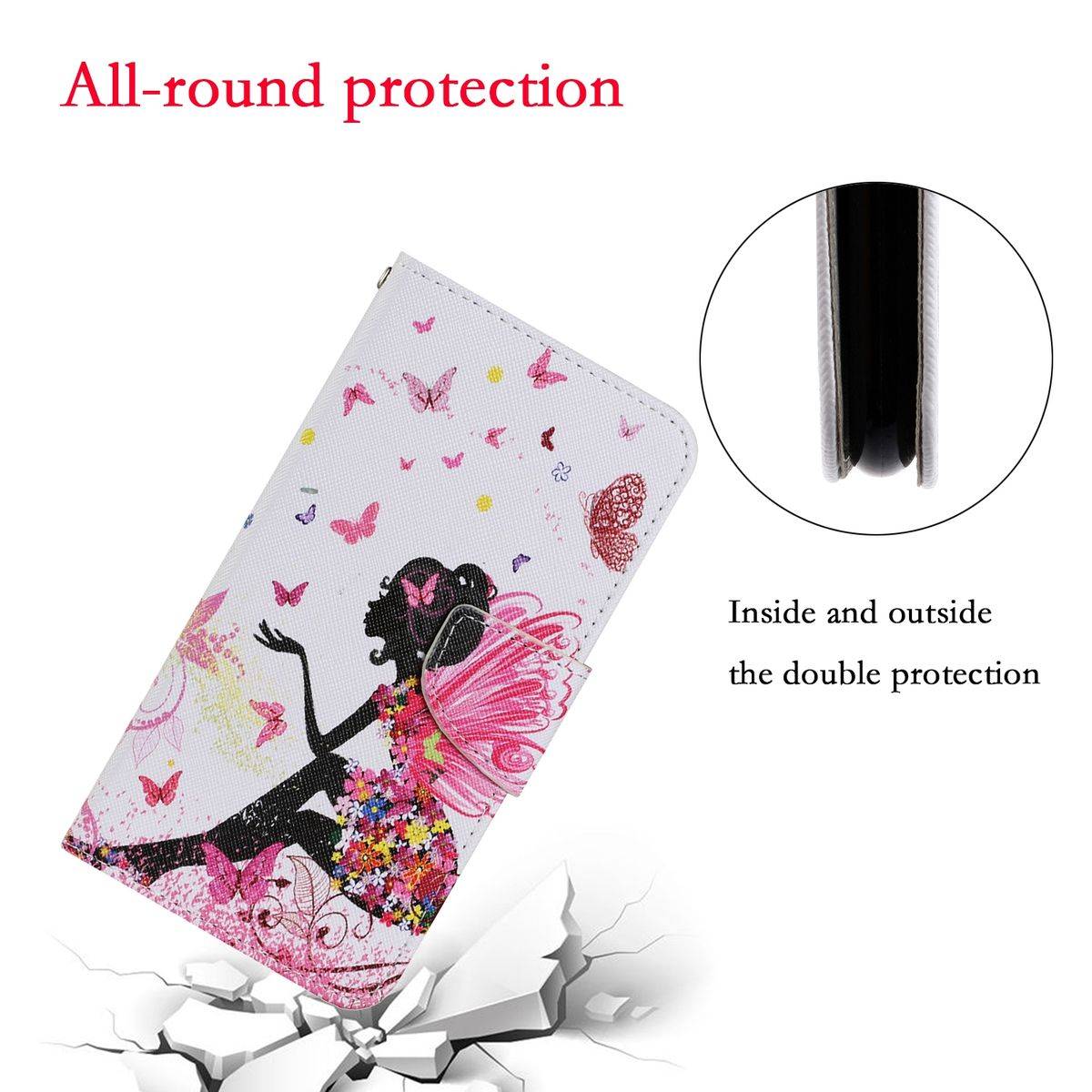 Für Xiaomi Redmi 10C Kunstleder Handy Tasche Book Motiv 4 Schutz Hülle Case Cover Etui Neu